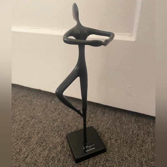 Vintage IKEA - Bodrul Khalique Black Dancing Ballerina Sculpture Figure - Picture 1 of 7
